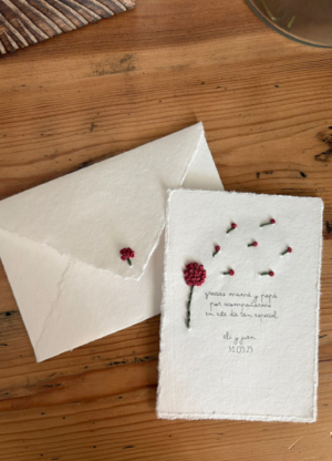 Tarjeta flor abuelito