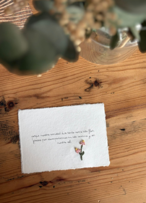 Tarjeta margarita doble
