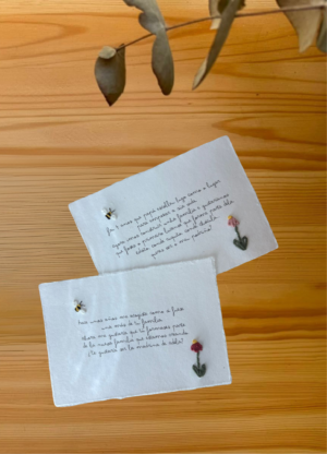 Tarjeta Margarita con abejita