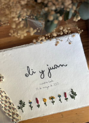 Libro de firmas flores silvestres