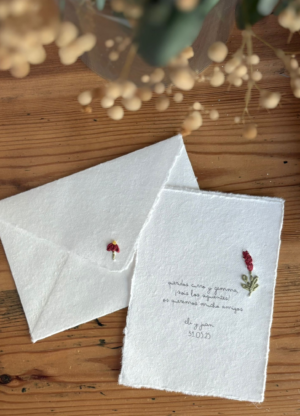 Tarjeta florecitas variadas