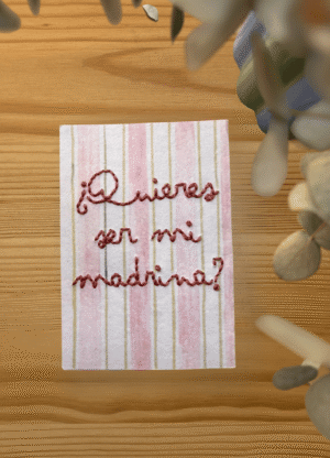 Tarjeta ¿quieres ser mi...?