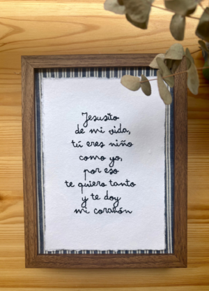 Lámina oración Jesusito de mi vida
